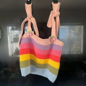 Lola and the boys Pastel rainbow stripe sweater top vest Size 6 Nordstrom